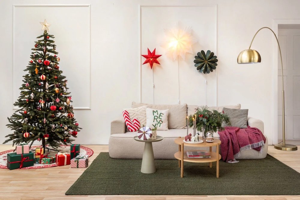 Beżowa rozkładana sofa z materiału bouclé 247 cm Quinoa – Bonami Selection