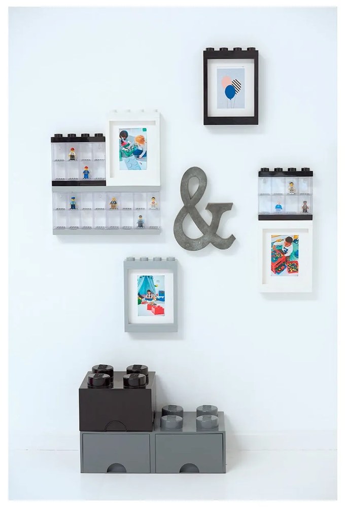 Szara ramka na zdjęcie LEGO®, 19,3x26,8 cm