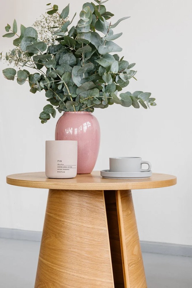 Okrągły stolik w dekorze dębu ø 50 cm Cep – Teulat