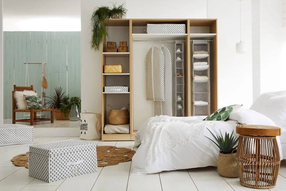 Jasny koszyk z trawy morskiej Compactor, ⌀ 36 cm