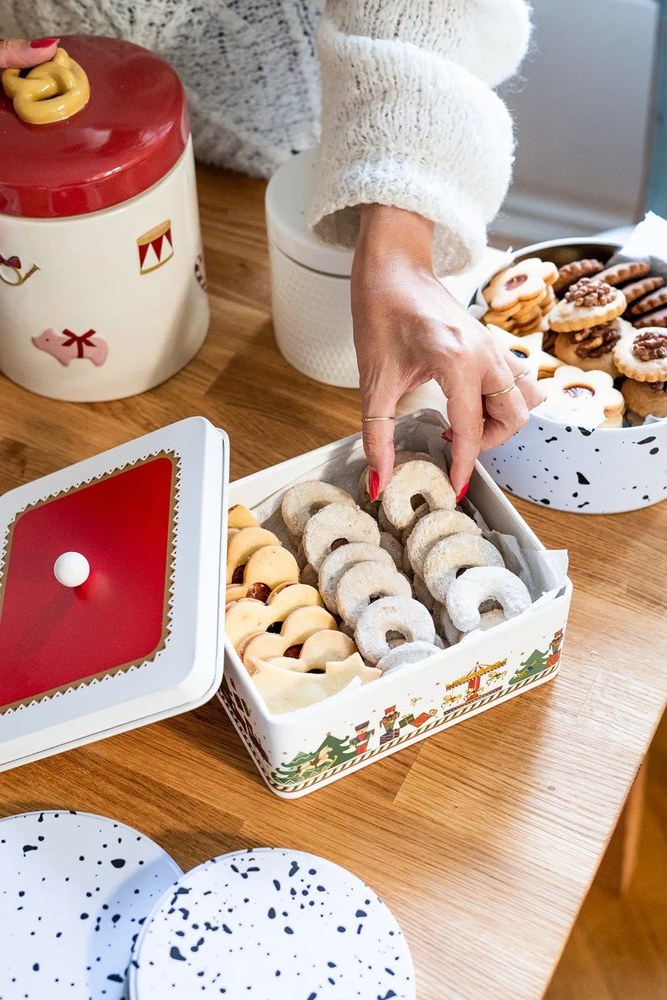 Metalowe pojemniki na żywność 3 szt. na ciasta Speckled – Premier Housewares