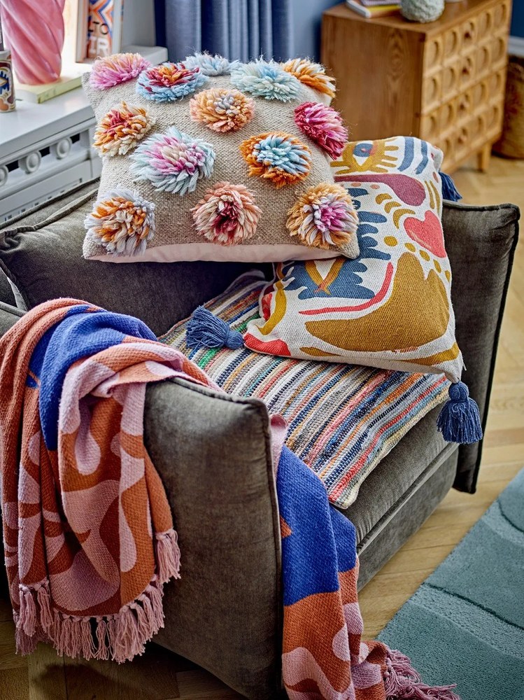 Poduszka dekoracyjna z mieszanki wełny 50x50 cm Somma – Bloomingville