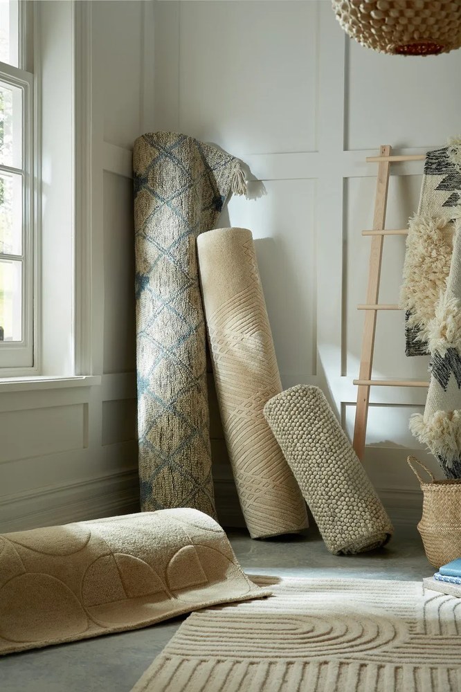 Beżowy dywan wełniany Flair Rugs Zen Garden, 160x230 cm