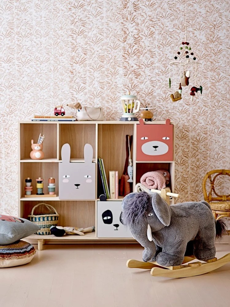 Regał dziecięcy z litego drewna paulownia 107x89 cm Calle − Bloomingville Mini