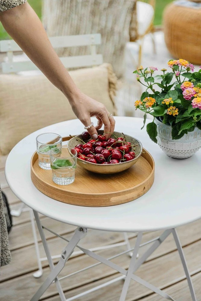 Biały zestaw mebli ogrodowych Bonami Essentials Retro