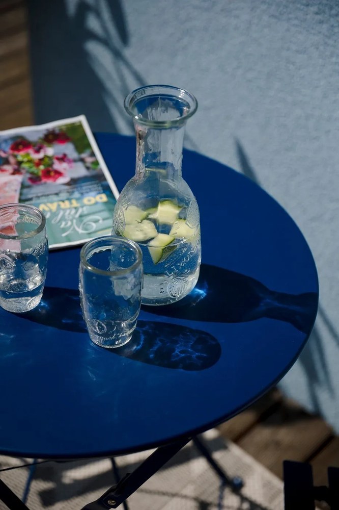 Ciemnoniebieski zestaw mebli ogrodowych Bonami Essentials Retro