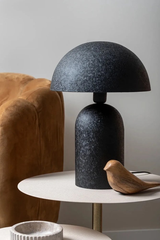 Czarna lampa stołowa (wys. 43 cm) Boaz – Leitmotiv