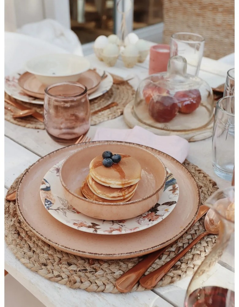 Różowa szklanka ze szkła z recyklingu Ego Dekor Water, 0,4 l