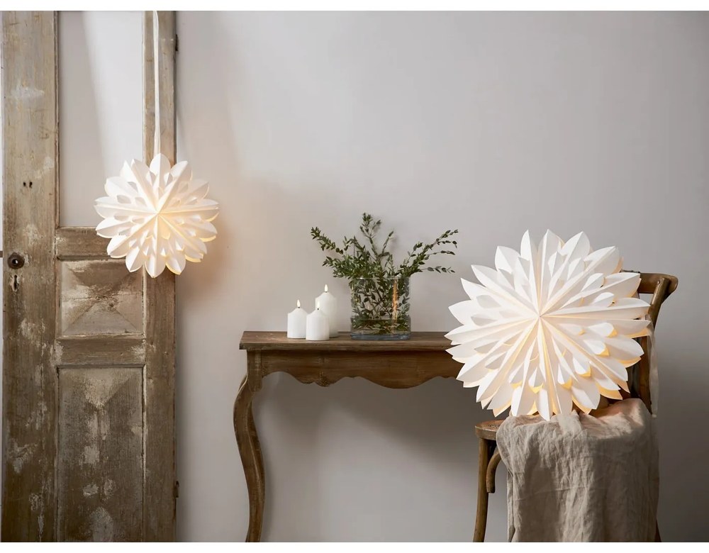 Biała świąteczna dekoracja Star Trading Clipp, ø 60 cm