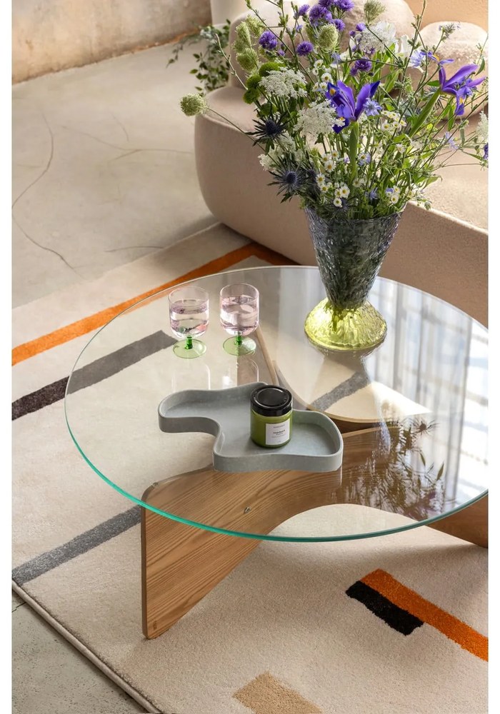 Beżowa rozkładana sofa z materiału bouclé 247 cm Quinoa – Bonami Selection