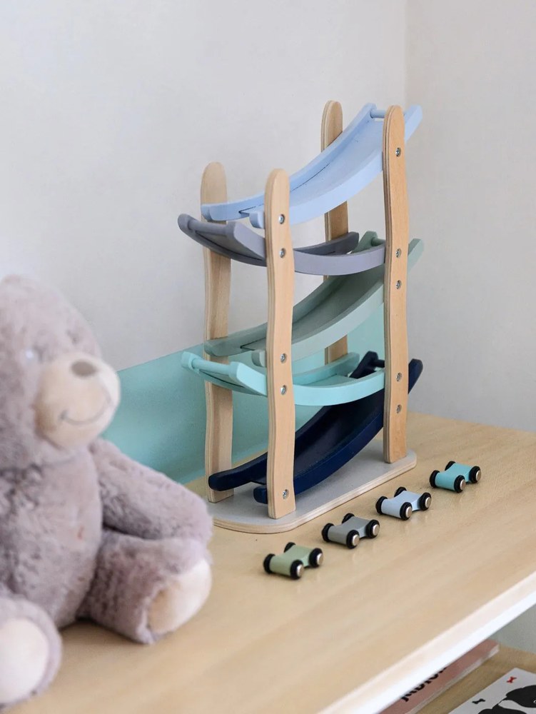 Drewniany kaskadowy tor z autkami Kindsgut Run