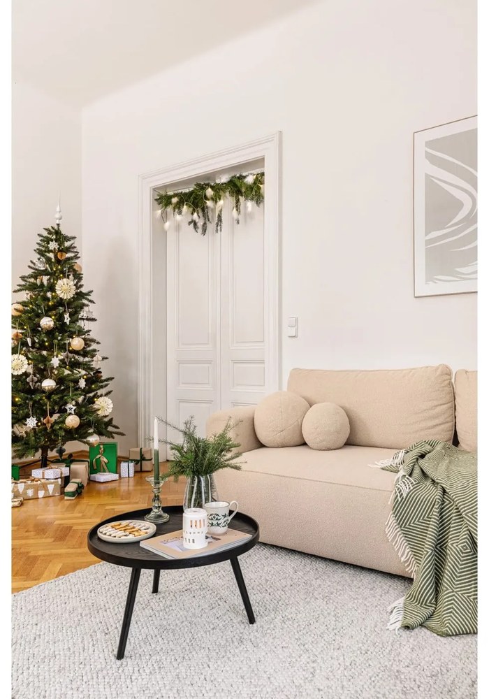Biały szklany ręcznie wykonany wazon (wysokość 18 cm) Cosmin – Bloomingville