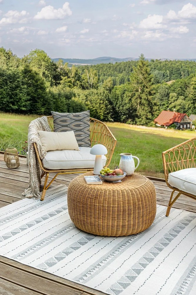 Biało-niebieski kamionkowy dzbanek Costa Nova Brisa, 1,8 l