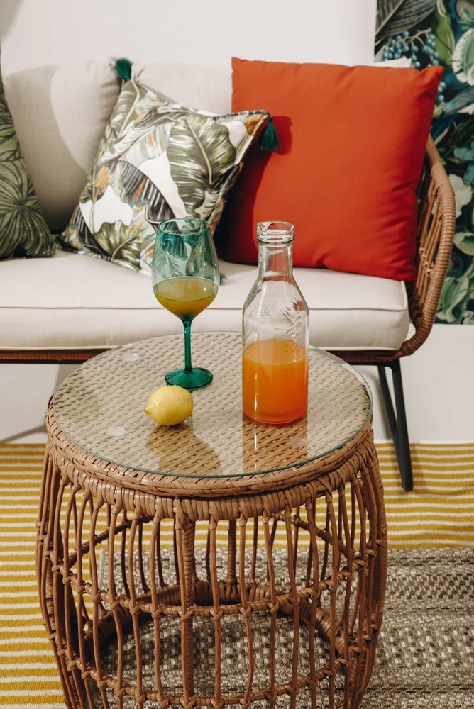 Beżowe meble ogrodowe ze sztucznego rattanu Bonami Essentials Vistdal