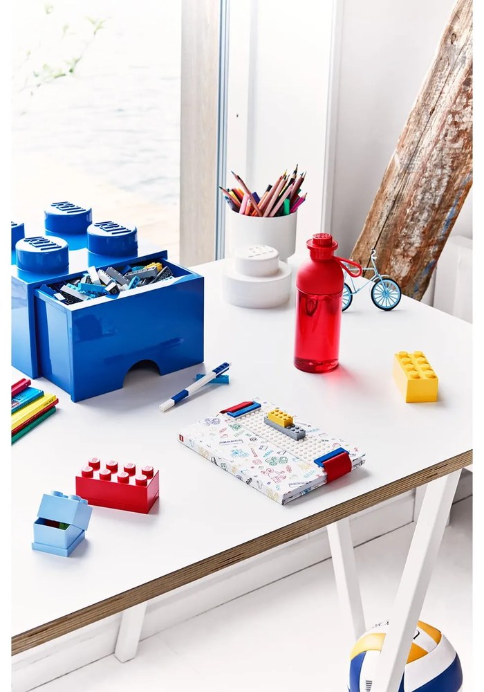 Niebieski pojemnik z szufladą LEGO®