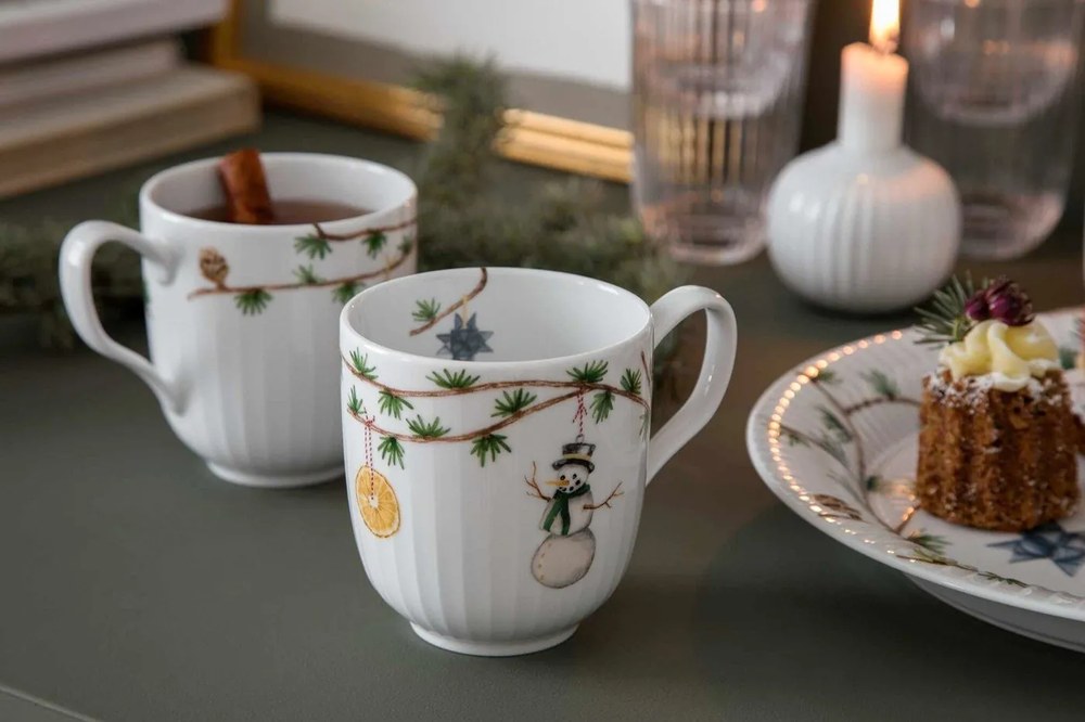 Biały porcelanowy świecznik Kähler Design Hammershoi, ⌀ 7,5 cm