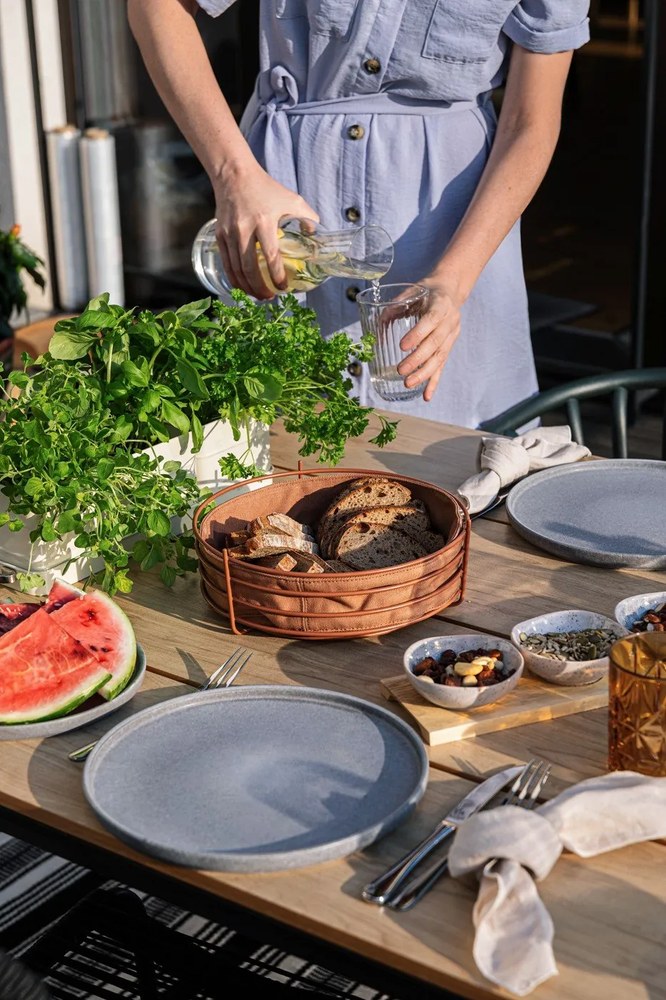 18-częściowy zestaw szarych naczyń z kamionki Bonami Selection Malia