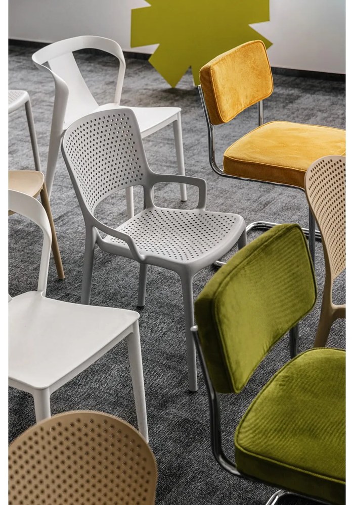 Zielone sztruksowe krzesło Rupert – Unique Furniture