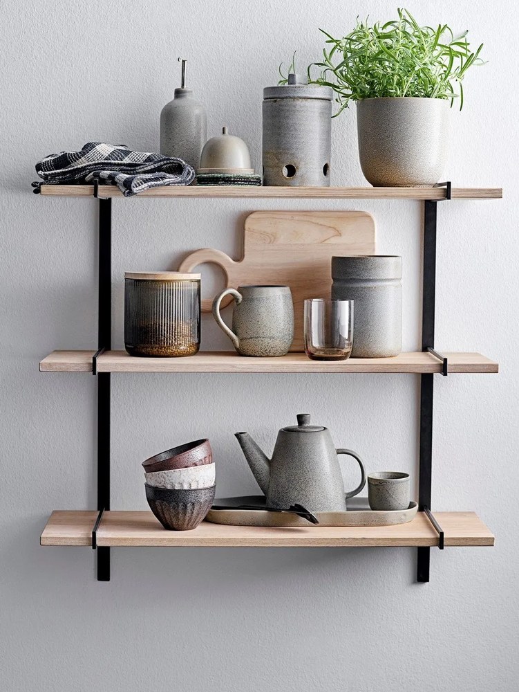 Szary kamionkowy kubek Bloomingville Kendra, 500 ml