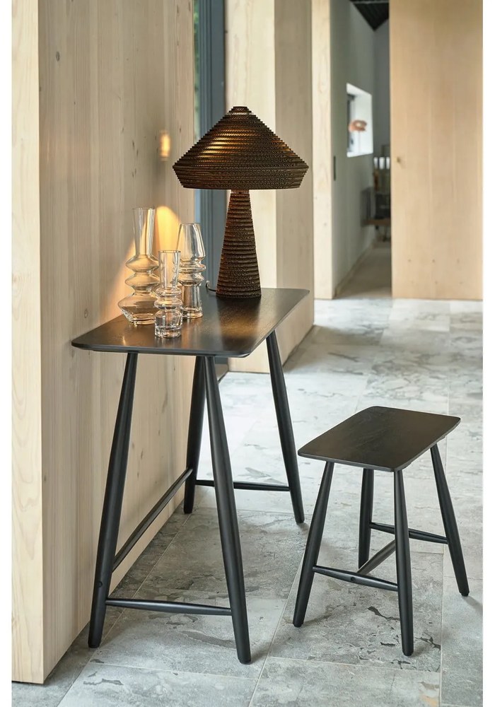 Czarna lampa stołowa (wysokość 54 cm) Alk – Villa Collection