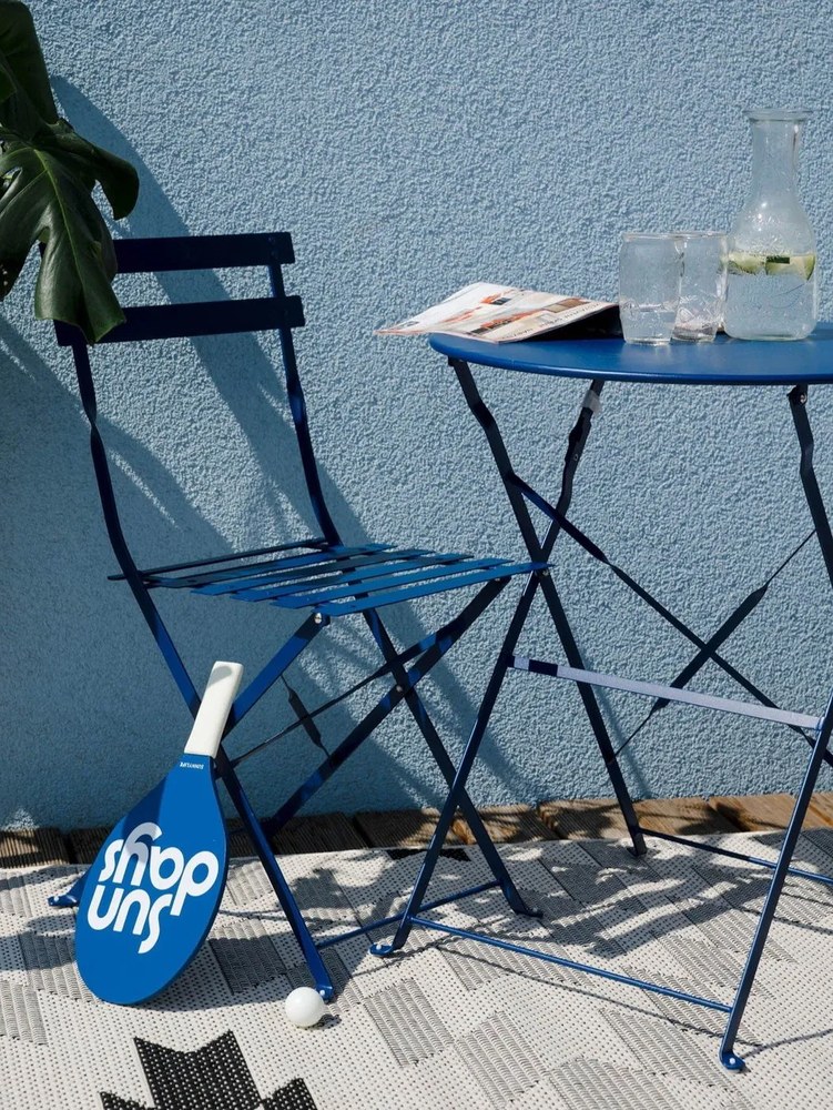 Ciemnoniebieski zestaw mebli ogrodowych Bonami Essentials Retro