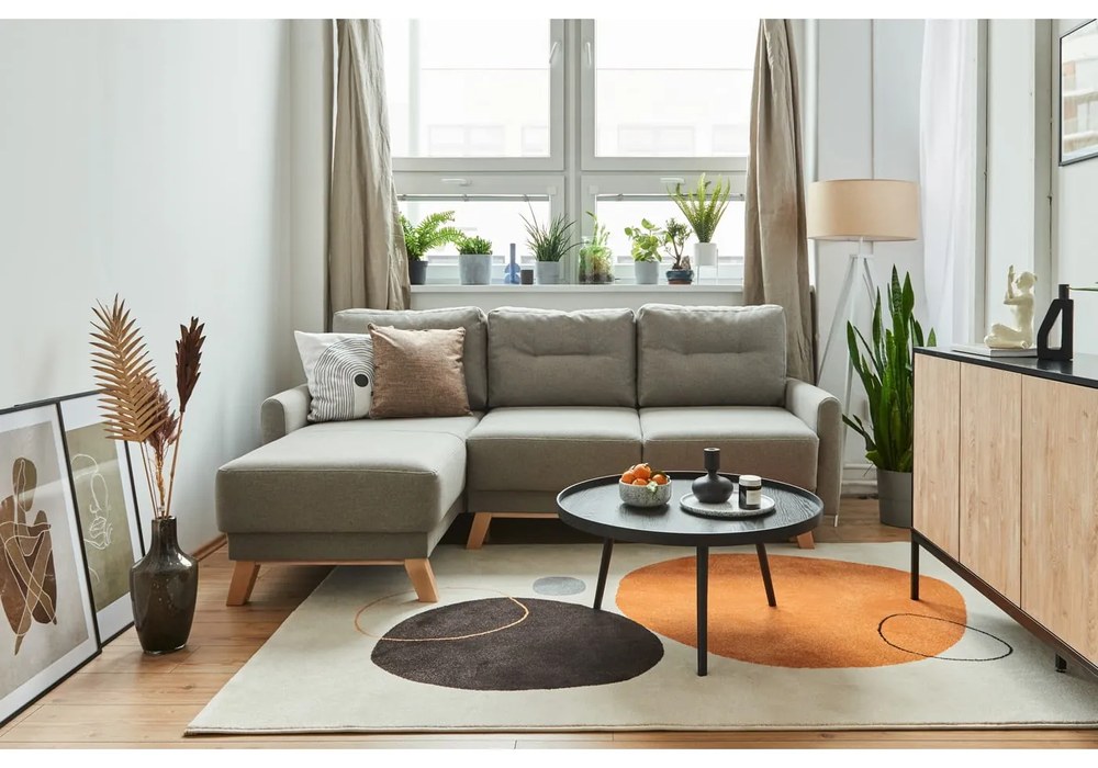 Czarny stolik WOOOD Mesa, Ø 78 cm