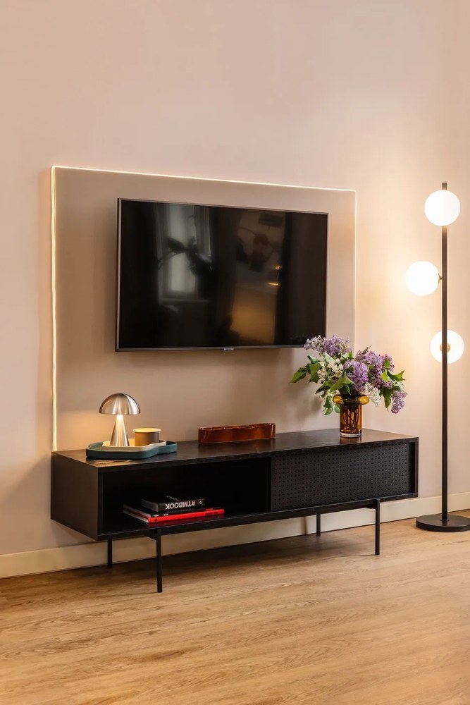 Ciemnoszara lampa stołowa LED ze ściemniaczem (wysokość 20 cm) Mush – Hübsch