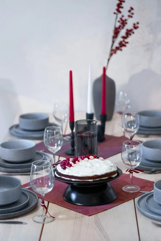 18-częściowy zestaw szarych naczyń z kamionki Bonami Selection Malia