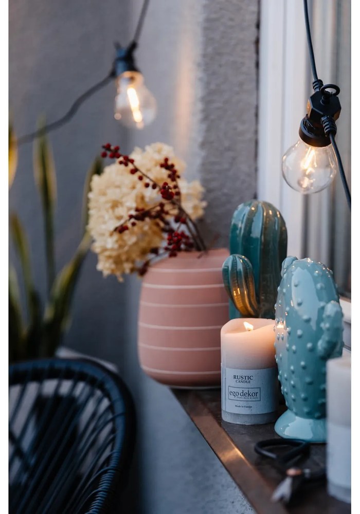 Brązowa świeczka Rustic candles by Ego dekor Rust, 38 h