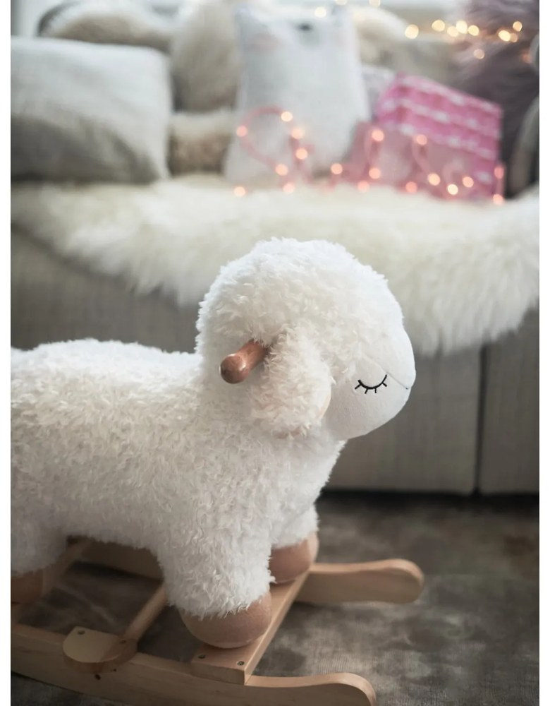 Owieczka na biegunach z bukowego drewna Bloomingville Mini Rocking Toy