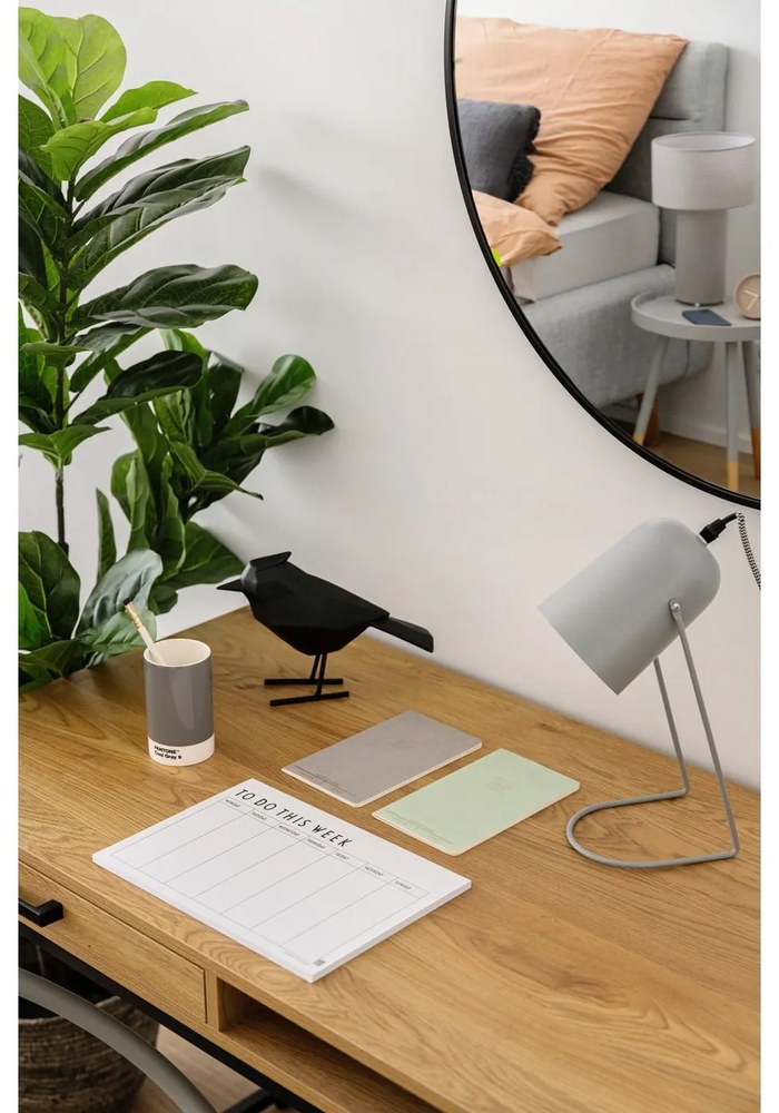 Czarne lustro ścienne Bonami Essentials Layla, ø 80 cm
