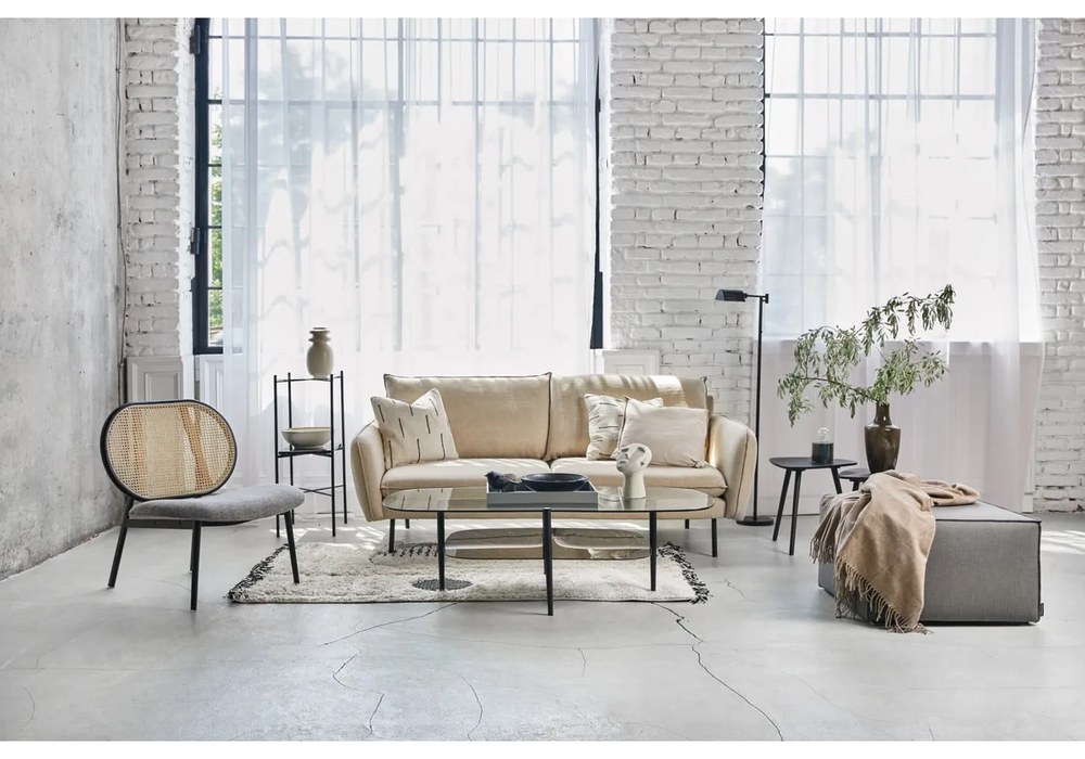 Beżowa sofa Cosmopolitan Design Vienna, 200 cm