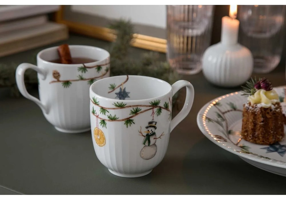 Biały porcelanowy świecznik Kähler Design Hammershoi, ⌀ 7,5 cm