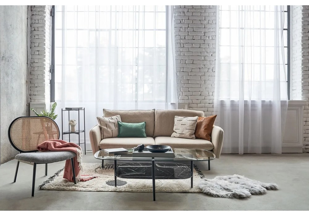 Beżowa sofa Cosmopolitan Design Vienna, 200 cm