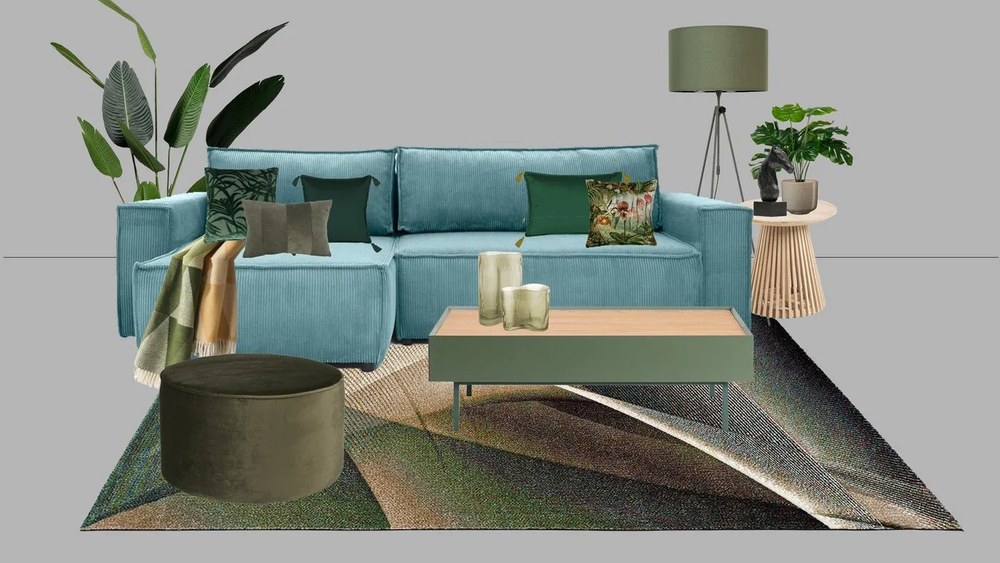 Stolik z drewna tekowego Kave Home Irune, ø 50 cm