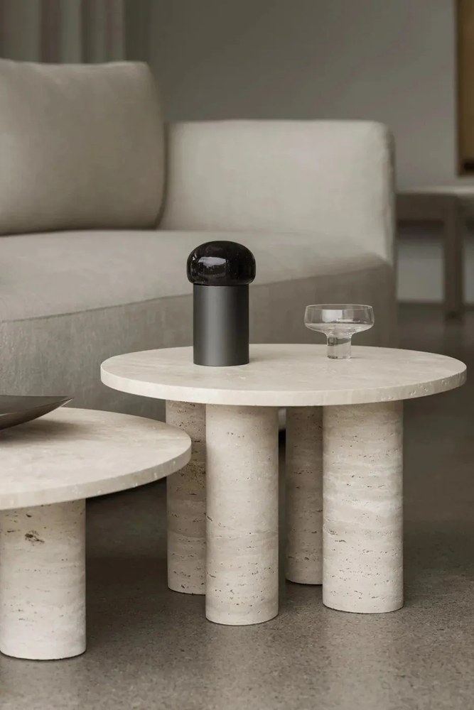 Kamienny okrągły stolik ø 52 cm Volos – Blomus