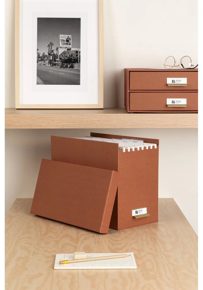 Kartonowy organizer z szufladką Birger Restore Paper Laminate – Bigso