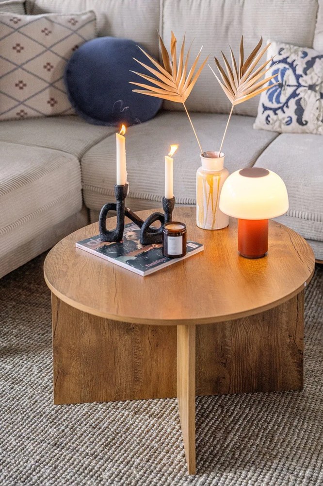 Czarny świecznik Bloomingville Mashel, wys. 16,5 cm