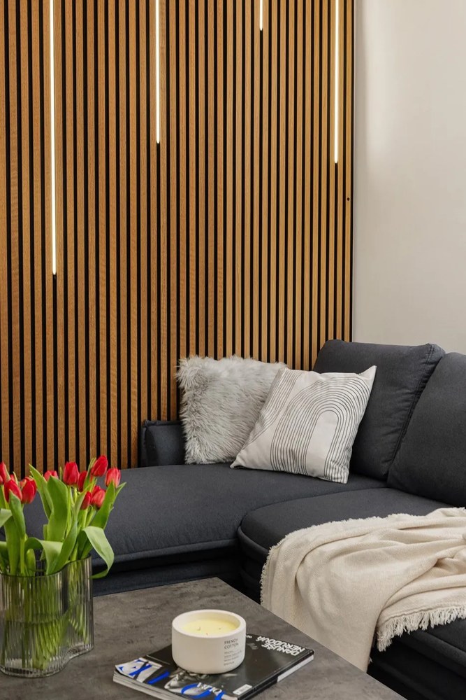 Antracytowy narożnik rozkładany Miuform Charming Charlie, lewostronny