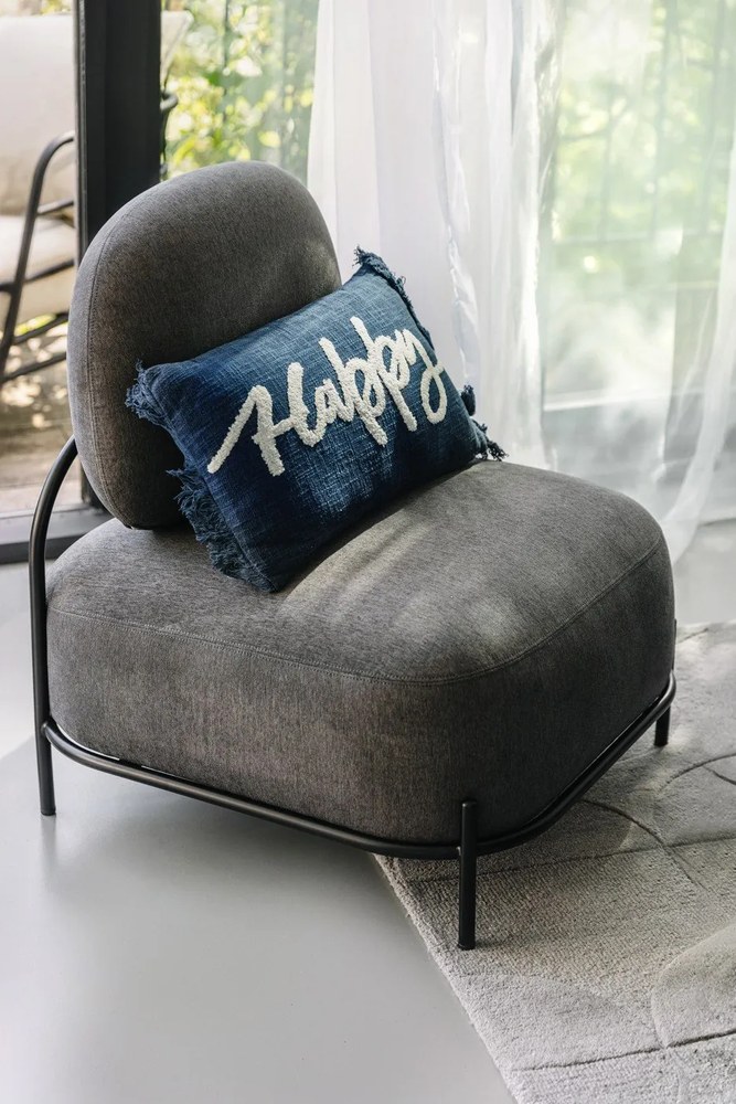 Poduszka dekoracyjna 50x30 cm Cotton Slub Happy – Tiseco Home Studio