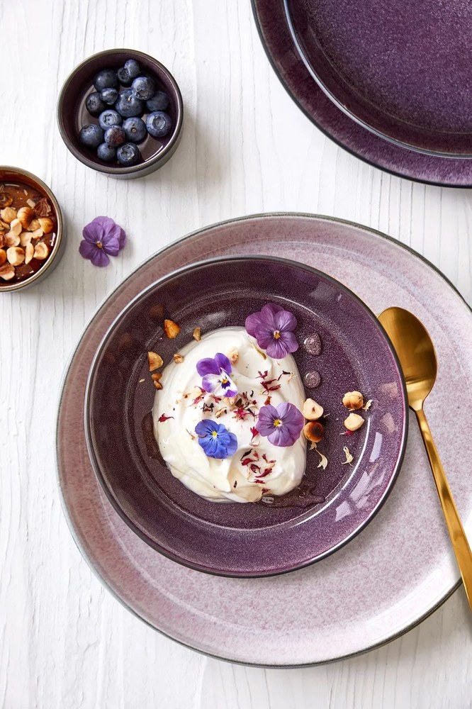 Czarny/fioletowy kamionkowy talerz ø 27 cm Gastro Black/Purple – Bitz