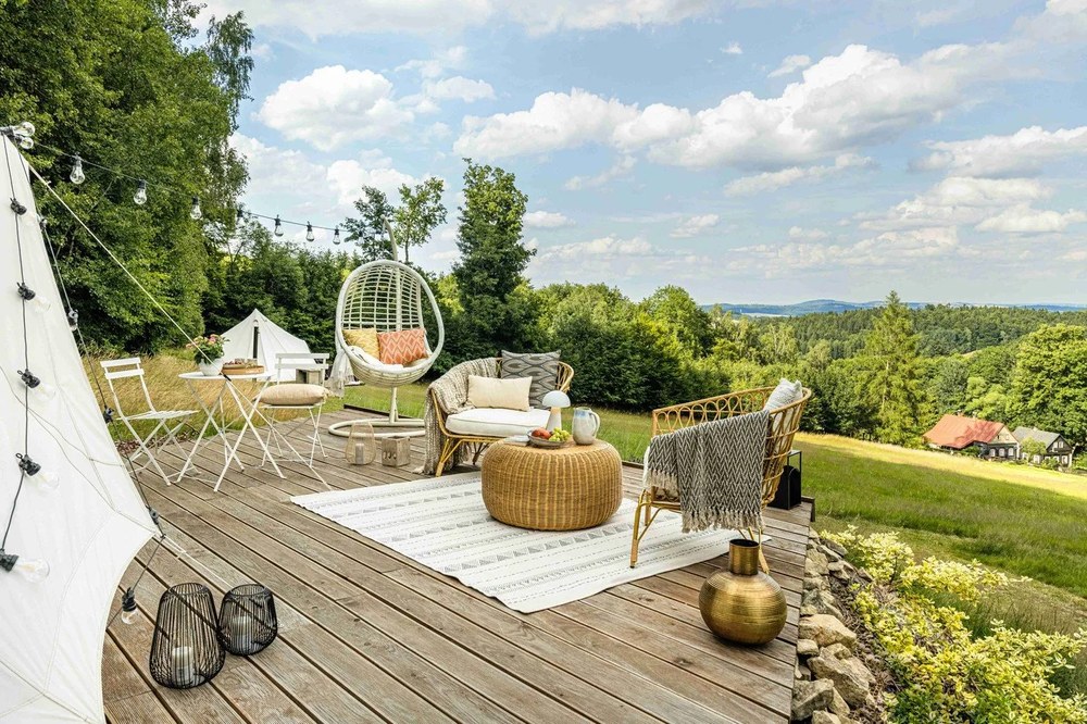 Kremowy pled Euromant Waffel, 140x180 cm