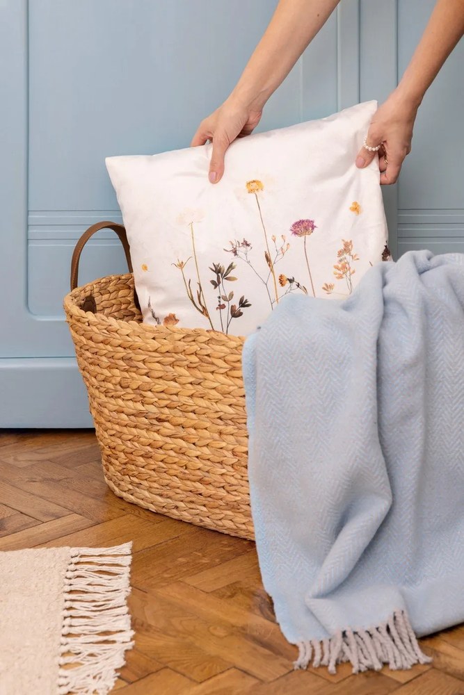 Naturalny kosz na pranie z trawy morskiej 100 l Belize – Compactor