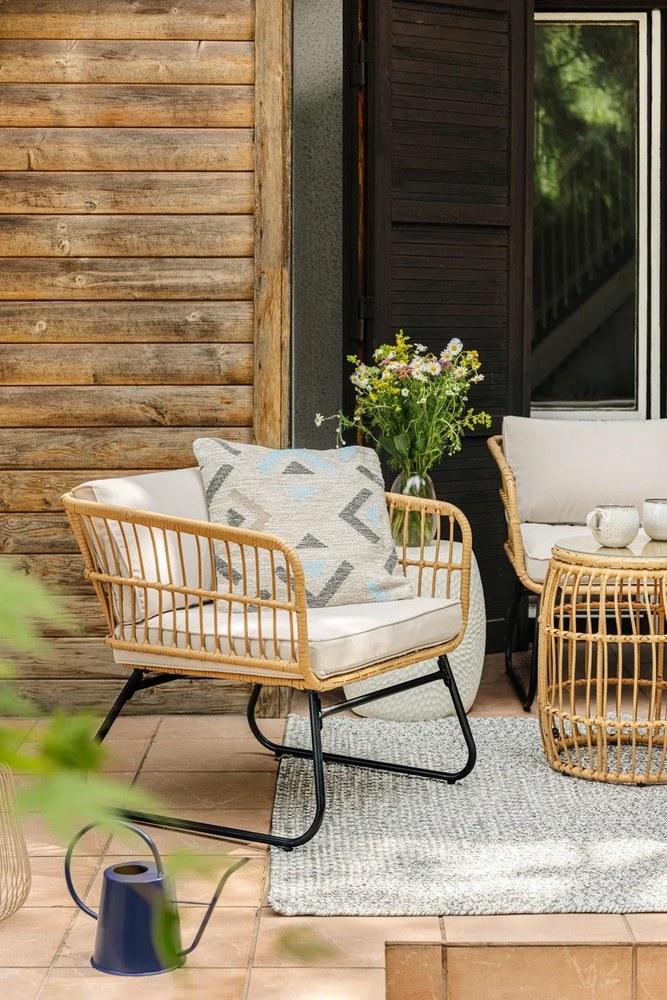 Okrągły stolik ogrodowy ze sztucznego rattanu ø 47 cm Vistdal – Bonami Essentials