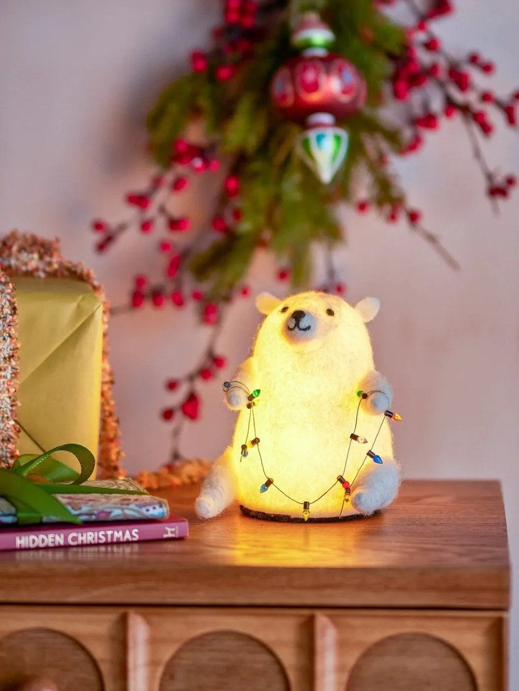 Biała dekoracja świetlna Wally – Bloomingville