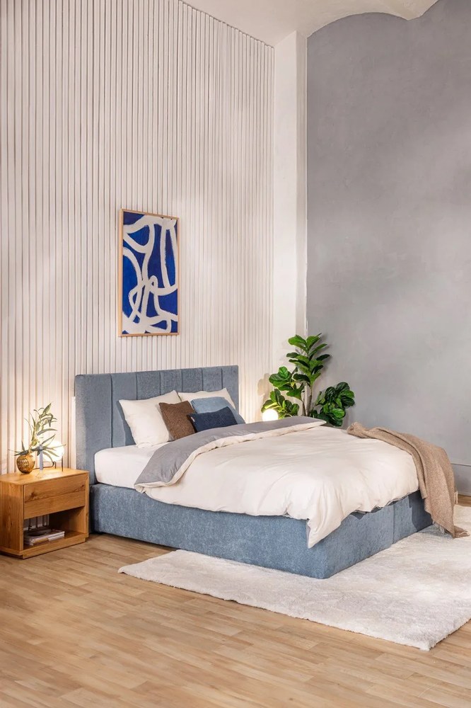 Szaro-beżowa pościel dwuosobowa z bawełny renforcé z prześcieradłem 4-częściowa 200x220 cm – Mila Home