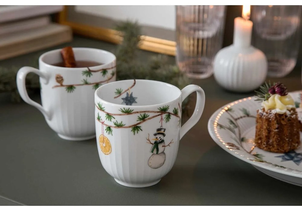 Biały porcelanowy świecznik Kähler Design Hammershoi, ⌀ 7,5 cm