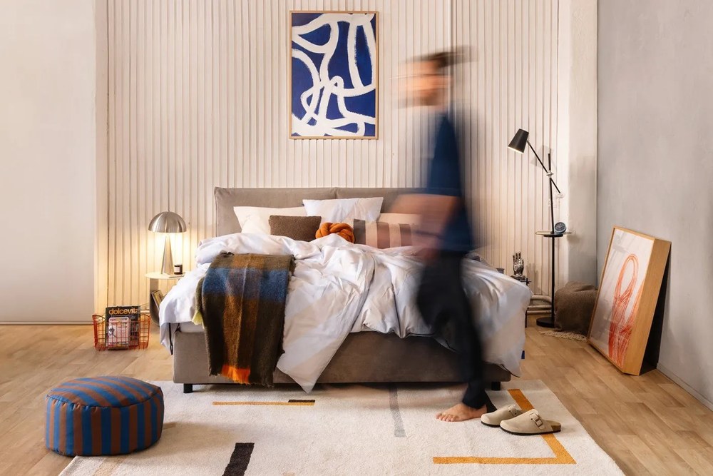 Pomarańczowy/kremowy dywan 160x230 cm Linea – Universal