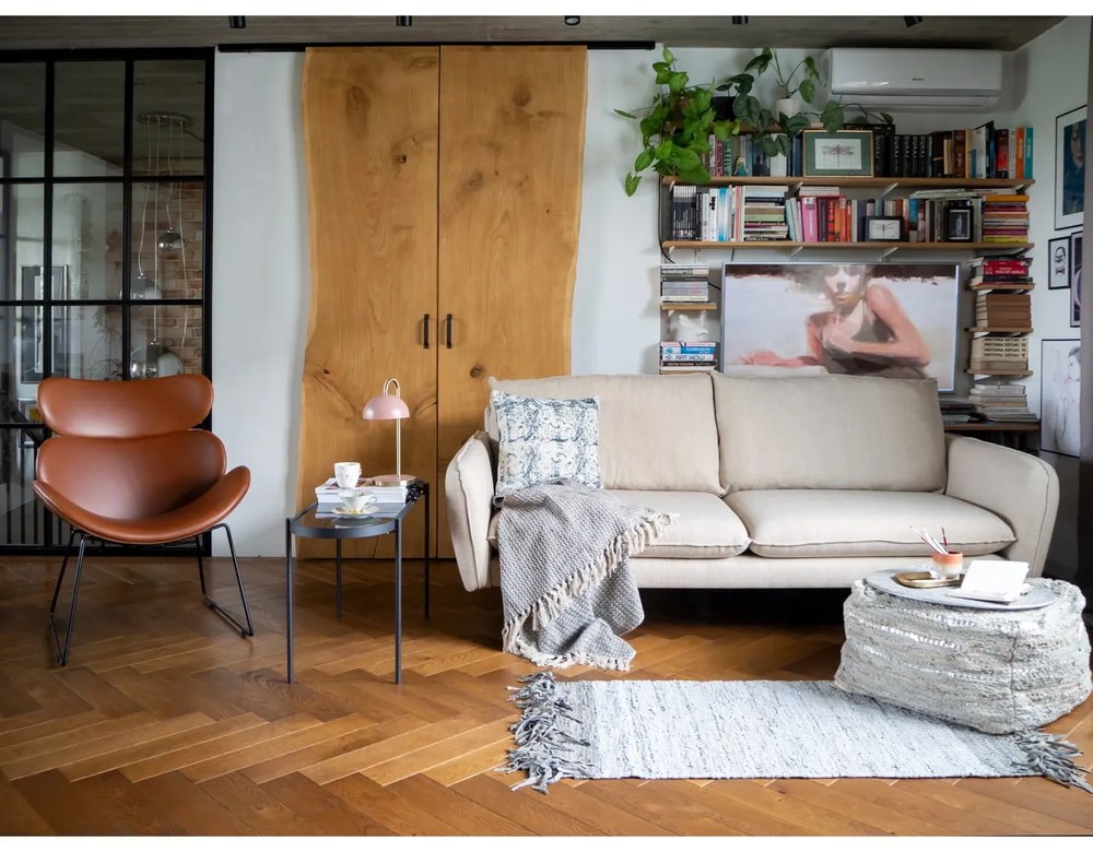 Beżowa sofa Cosmopolitan Design Vienna, 200 cm