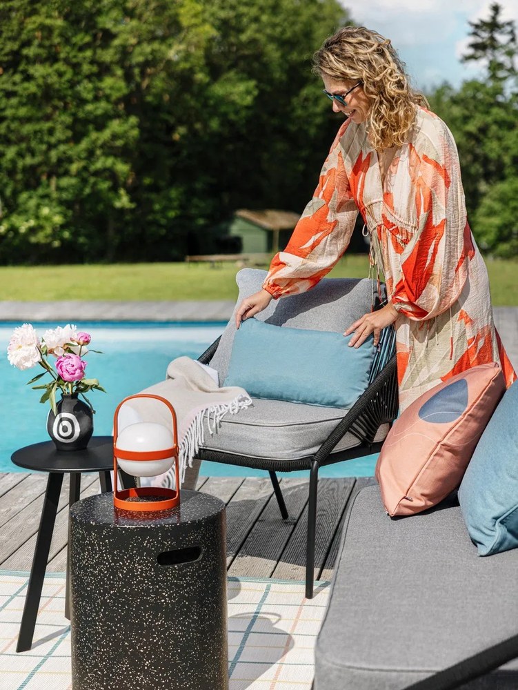 Kremowy pled Euromant Waffel, 140x180 cm